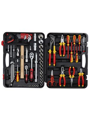 Electricians Tool Kit with Case, Number of Tools - 88